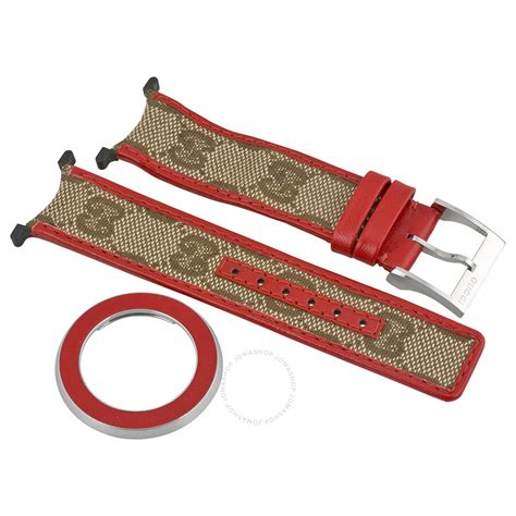 gucci canvas watch strap|gucci interchangeable watch straps.